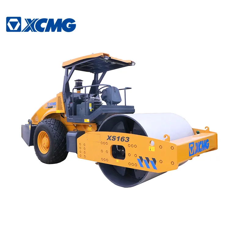 XCMG Official XS163 16 Ton Single Drum Vibratory Road Roller with Low Price